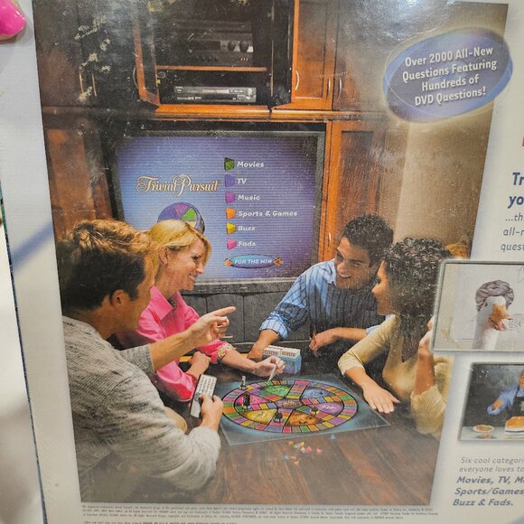 2003 Trivia Pursuit Pop Culture DVD Trivia Game 40466 Parker Brothers - Picture 6 of 8